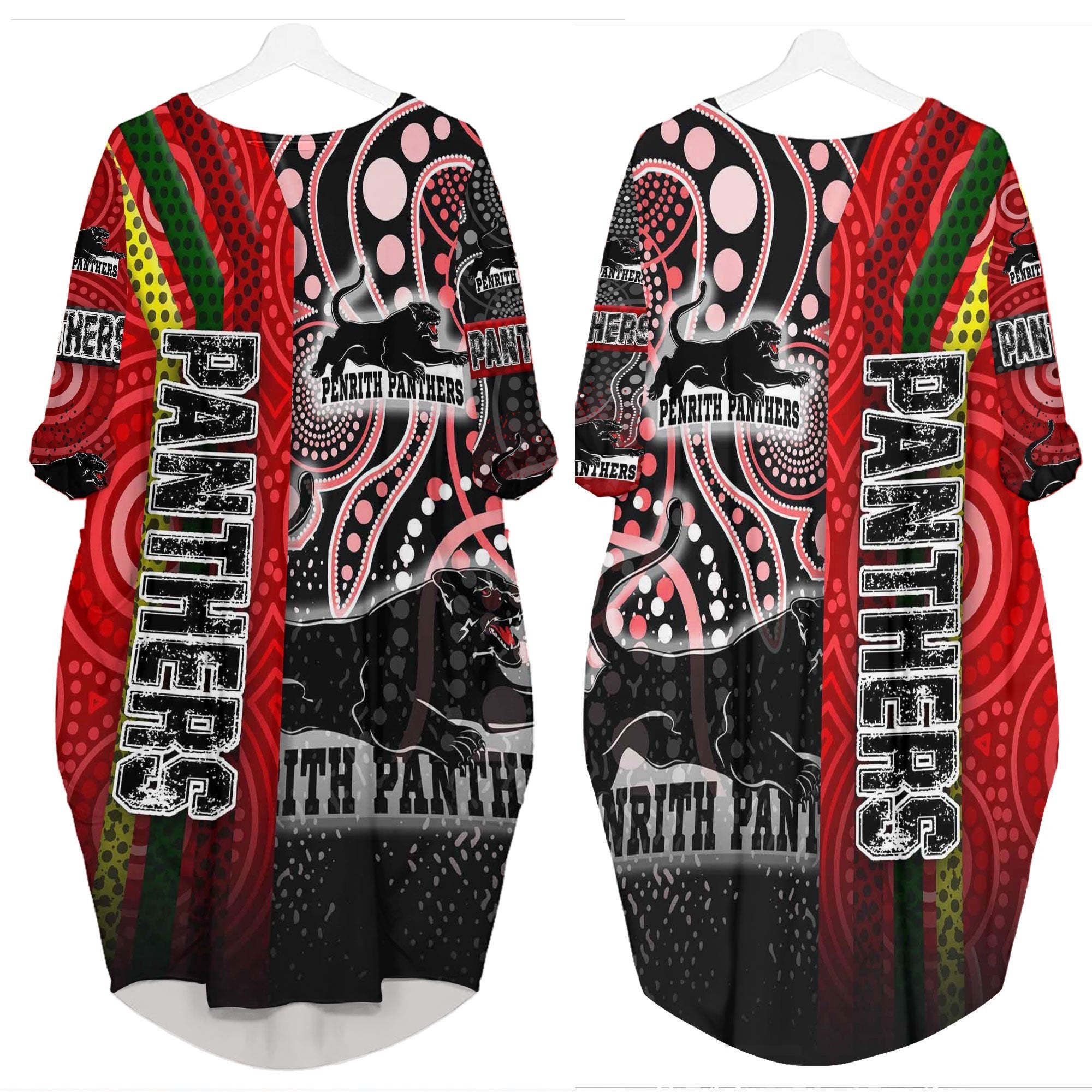 vibe-hoodie-clothing-penrith-panthers-sporty-style-batwing-pocket-dress