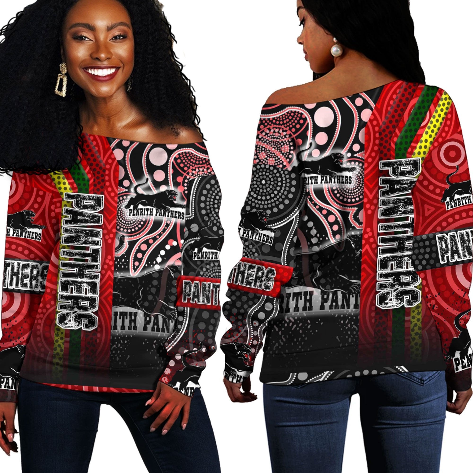 vibe-hoodie-clothing-penrith-panthers-sporty-style-off-shoulder-sweaters