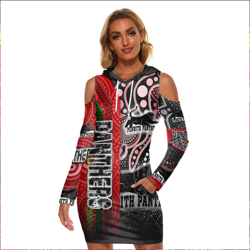 vibe-hoodie-clothing-penrith-panthers-sporty-style-women-low-cut-swimsuit