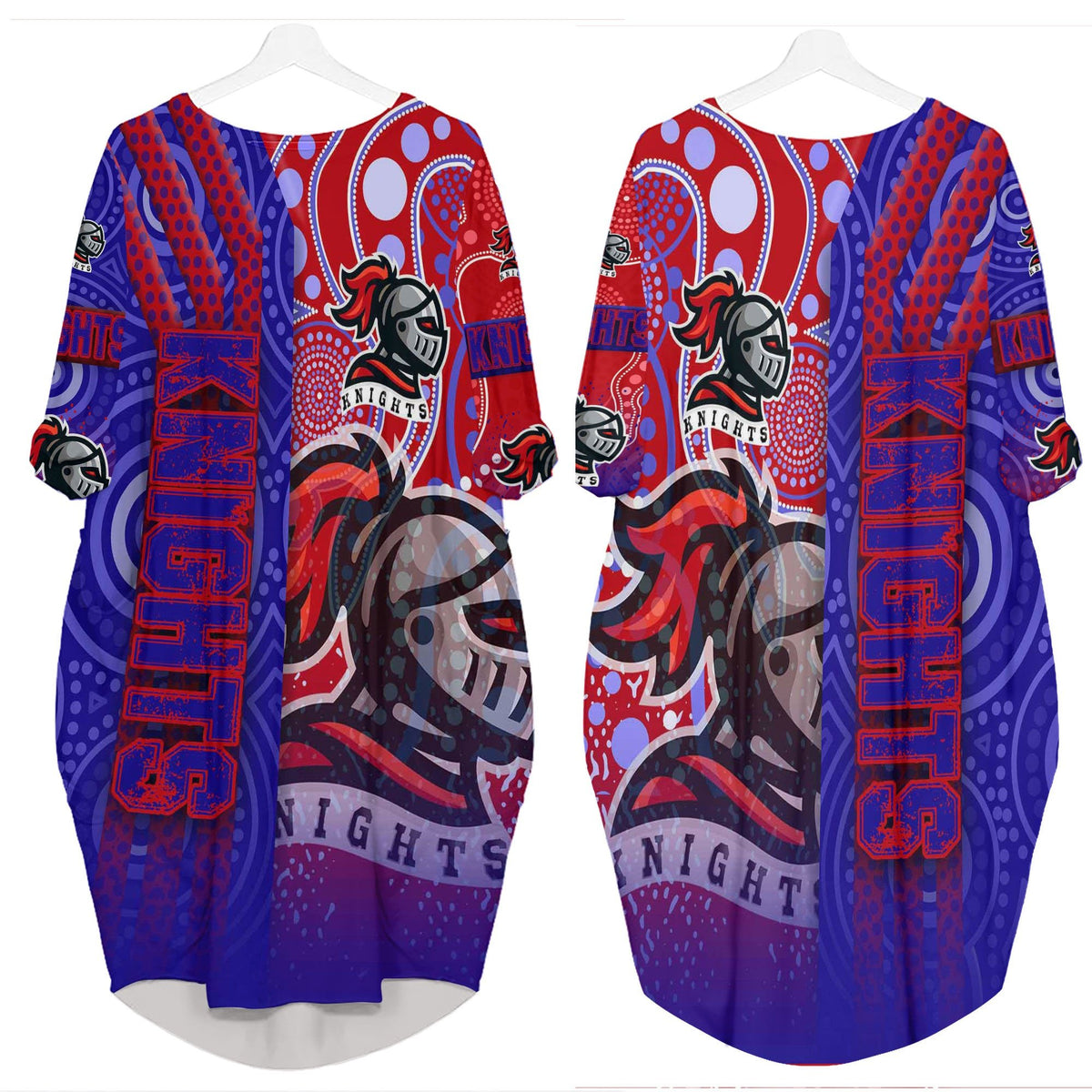 vibe-hoodie-clothing-newcastle-knights-sporty-style-batwing-pocket-dress