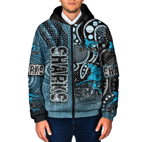 vibe-hoodie-clothing-cronulla-sutherland-sharks-sporty-style-hooded-padded-jacket