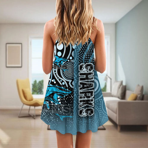 vibe-hoodie-clothing-cronulla-sutherland-sharks-sporty-style-strap-summer-dress