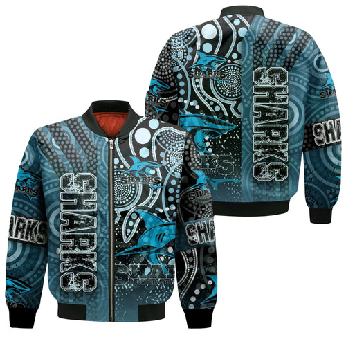 vibe-hoodie-clothing-cronulla-sutherland-sharks-sporty-style-zip-bomber-jacket