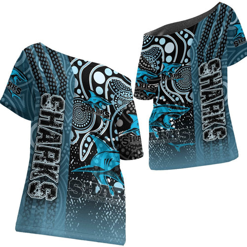 vibe-hoodie-clothing-cronulla-sutherland-sharks-sporty-style-off-shoulder-t-shirt