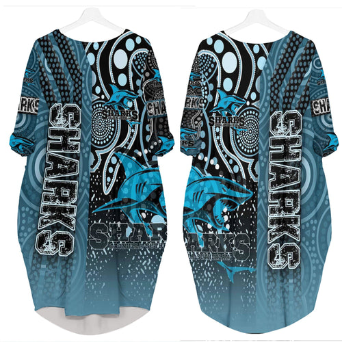 vibe-hoodie-clothing-cronulla-sutherland-sharks-sporty-style-batwing-pocket-dress