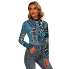 vibe-hoodie-clothing-cronulla-sutherland-sharks-sporty-style-womens-stretchable-turtleneck-top
