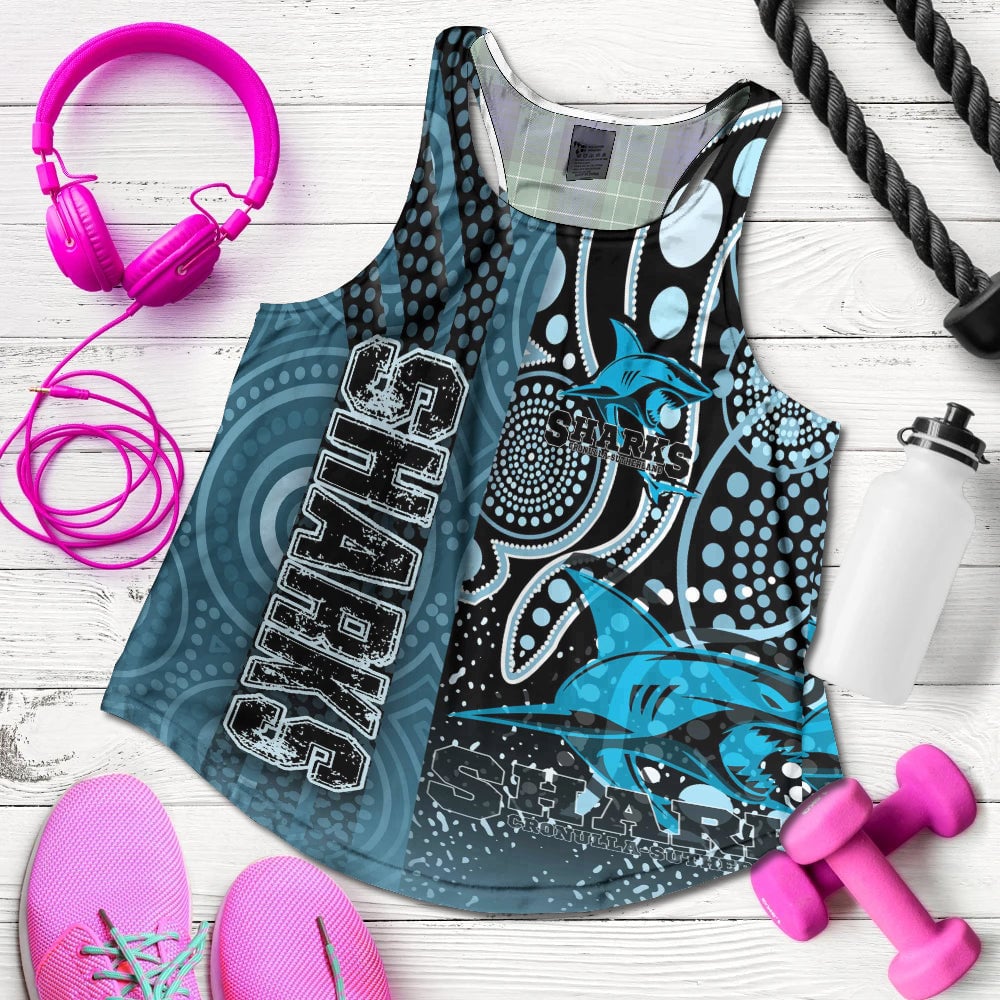 vibe-hoodie-clothing-cronulla-sutherland-sharks-sporty-style-racerback-tank