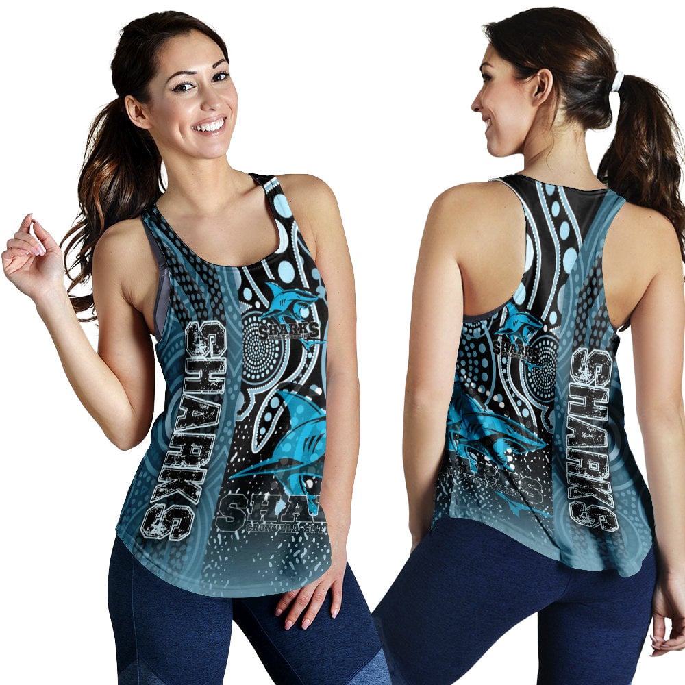vibe-hoodie-clothing-cronulla-sutherland-sharks-sporty-style-racerback-tank