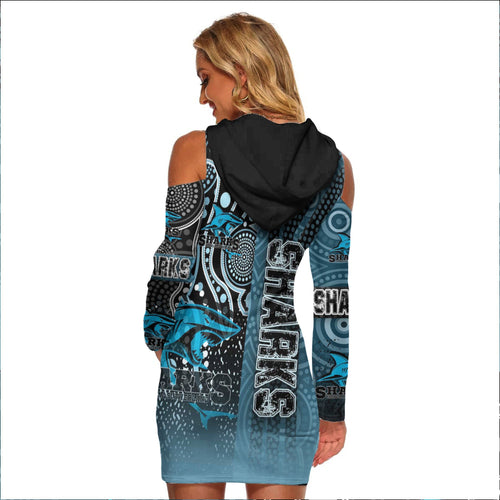vibe-hoodie-clothing-cronulla-sutherland-sharks-sporty-style-womens-tight-dress