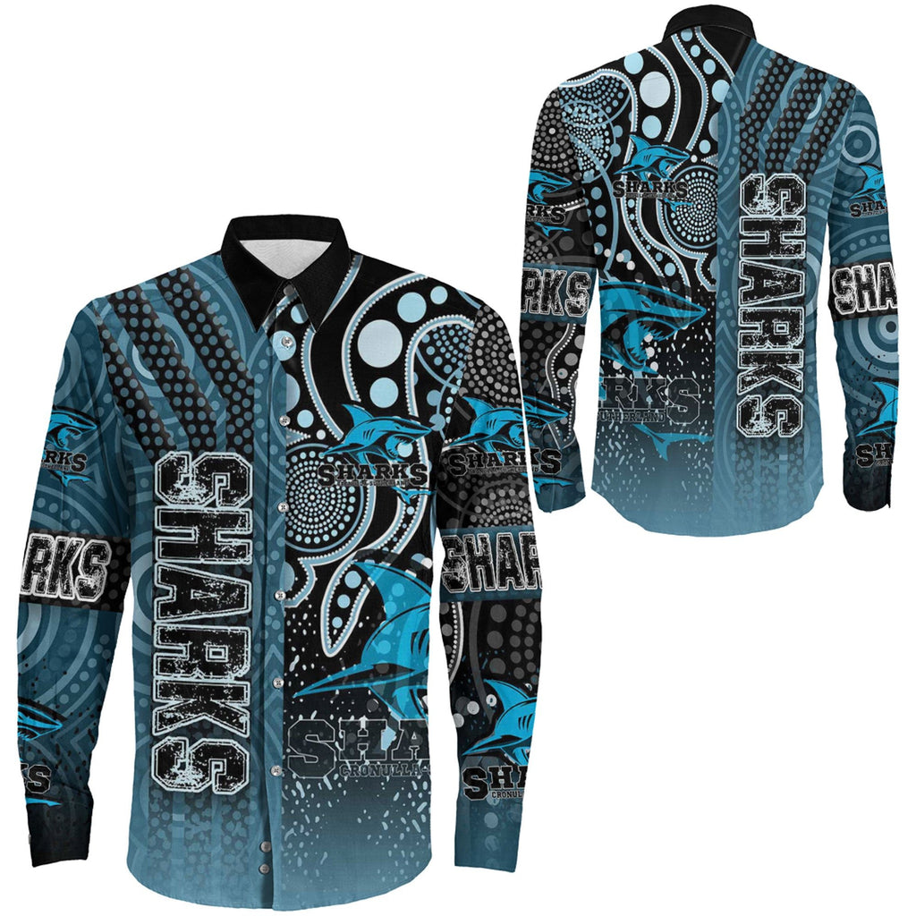 vibe-hoodie-clothing-cronulla-sutherland-sharks-sporty-style-long-sleeve-button-shirt