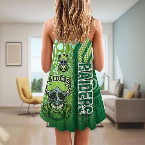 vibe-hoodie-clothing-canberra-raiders-sporty-style-strap-summer-dress
