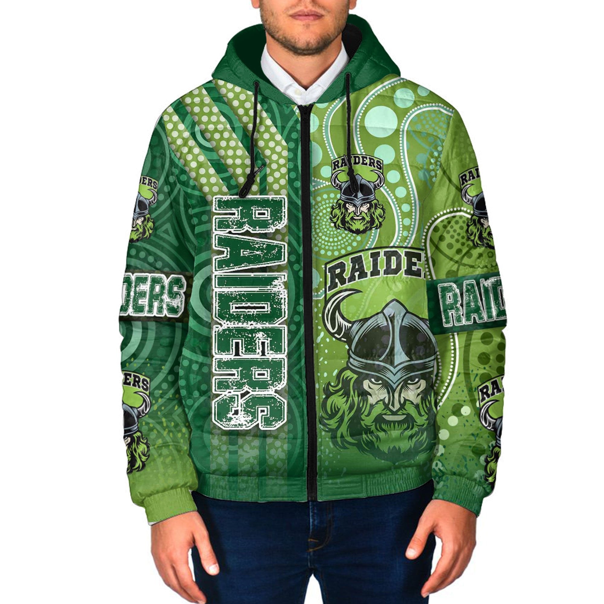 vibe-hoodie-clothing-canberra-raiders-sporty-style-hooded-padded-jacket