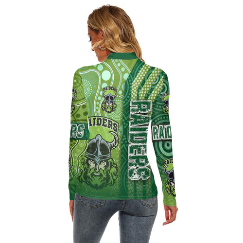 vibe-hoodie-clothing-canberra-raiders-sporty-style-womens-stretchable-turtleneck-top