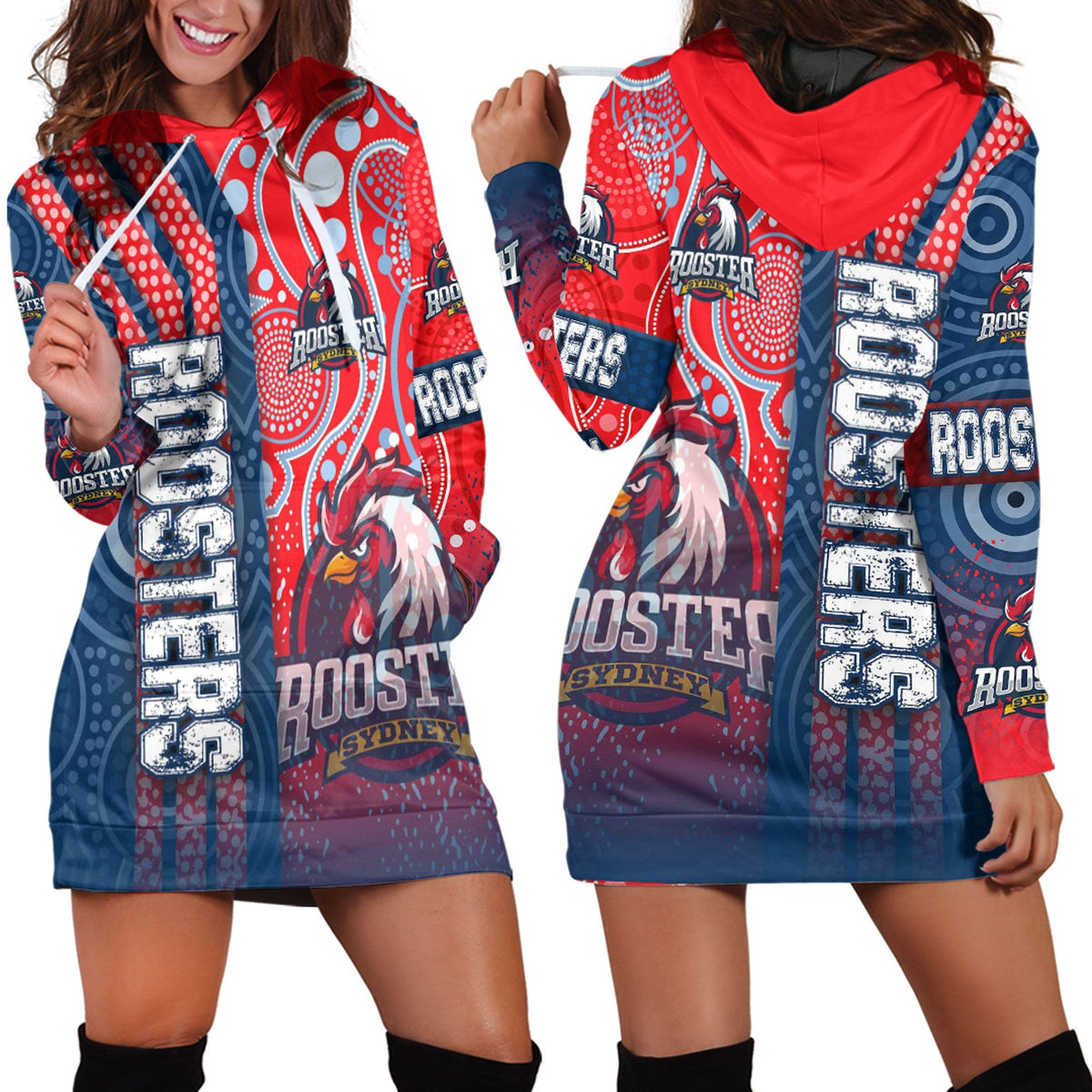 vibe-hoodie-clothing-sydney-roosters-sporty-style-hoodie-dress