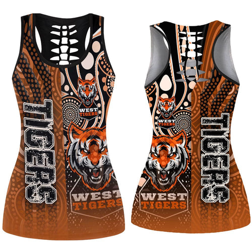 clothing-vibe-hoodie-clothing-west-tigers-sporty-style-hollow-tank-top