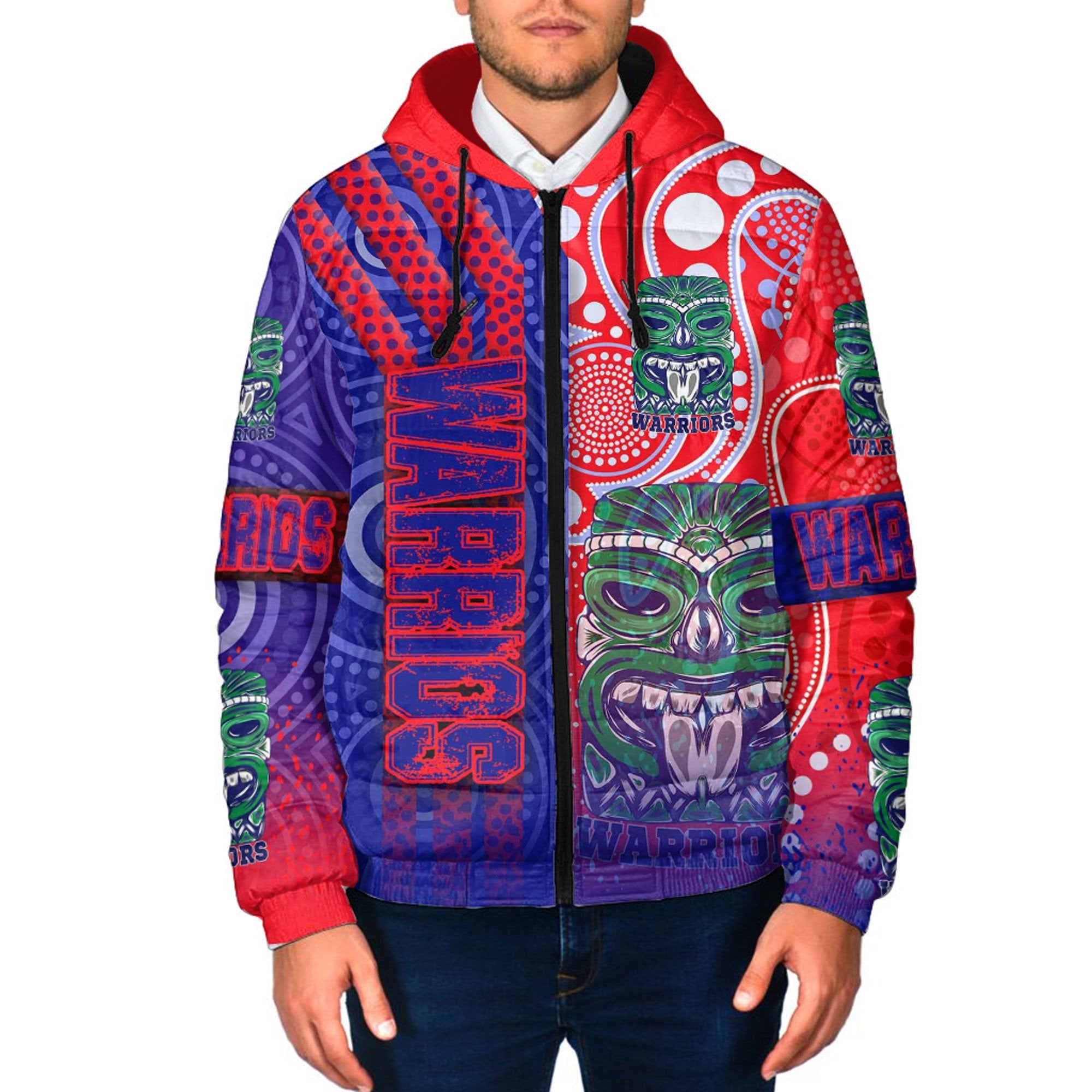 vibe-hoodie-clothing-new-zealand-warriors-sporty-style-hooded-padded-jacket