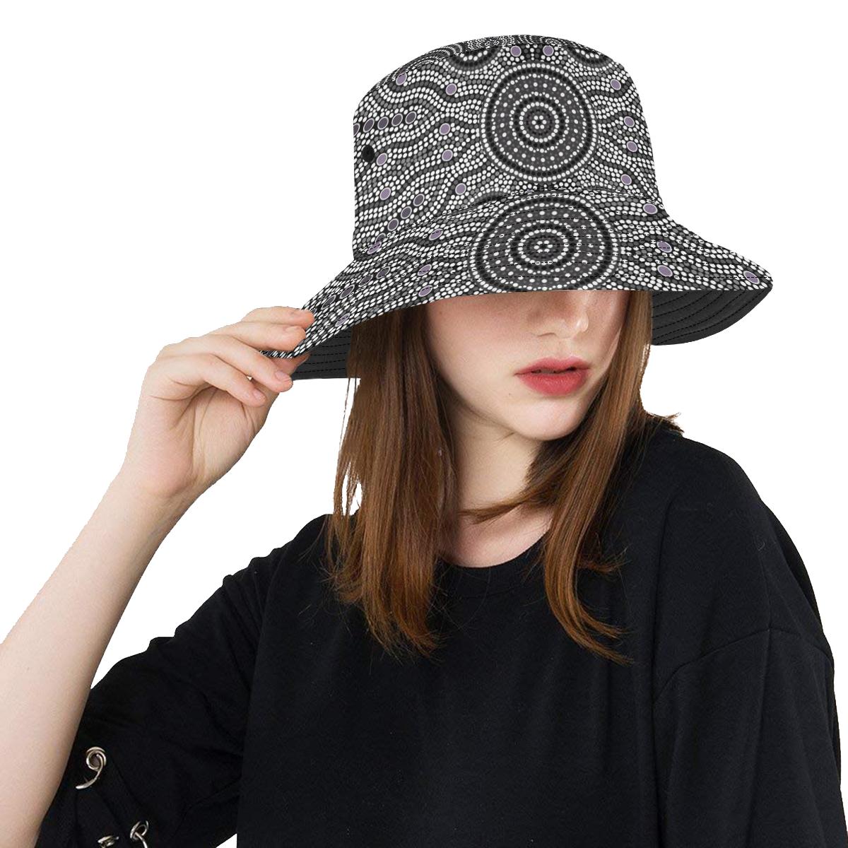 bucket-hat-aboriginal-dot-painting-hat-ver04