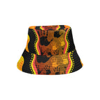 bucket-hat-aboriginal-rock-painting-hand-art-golden-style-all-over-print-bucket-hat