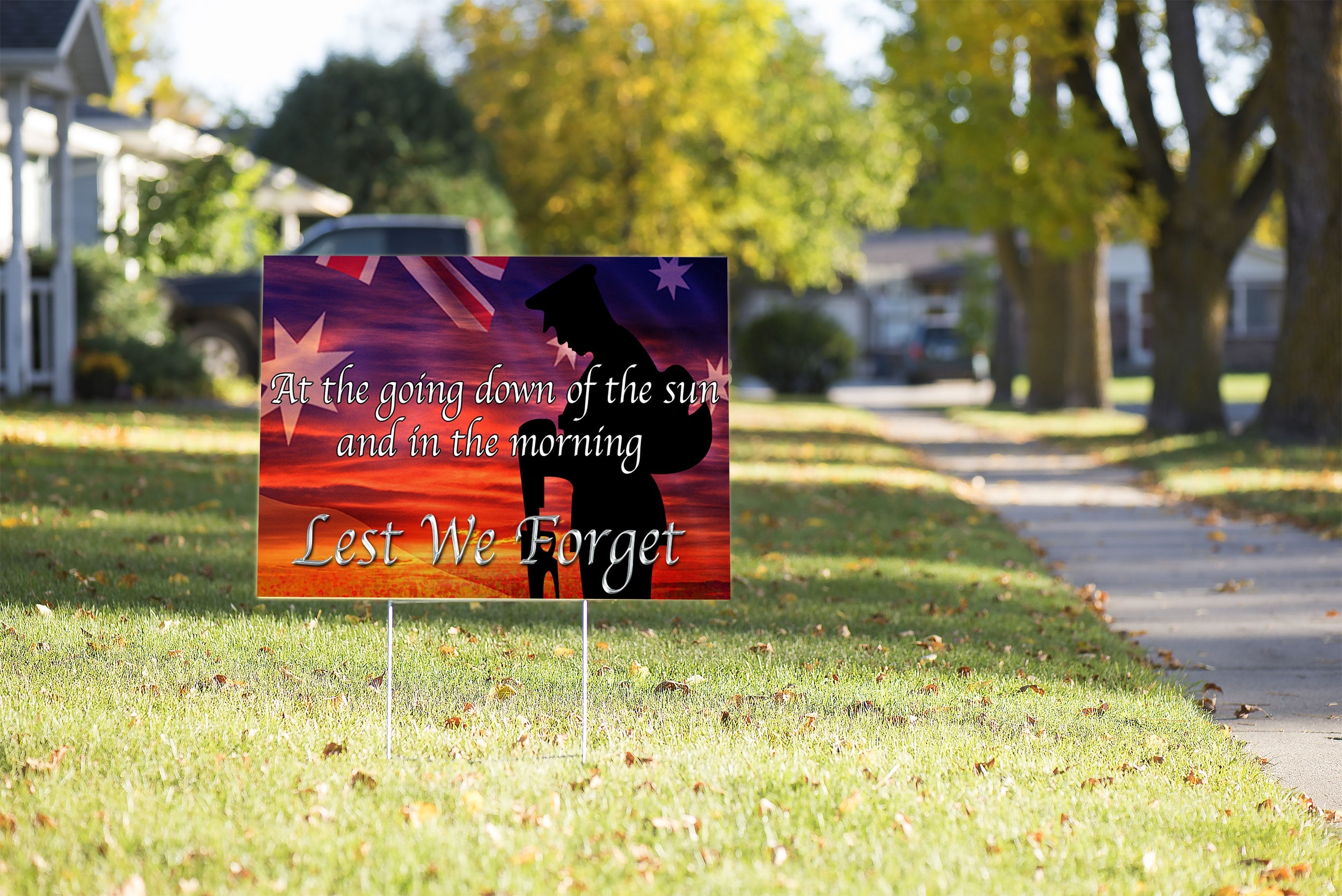 Anzac Day 2021 Yard Sign - Lest We Forget Ver02 - Vibe Hoodie