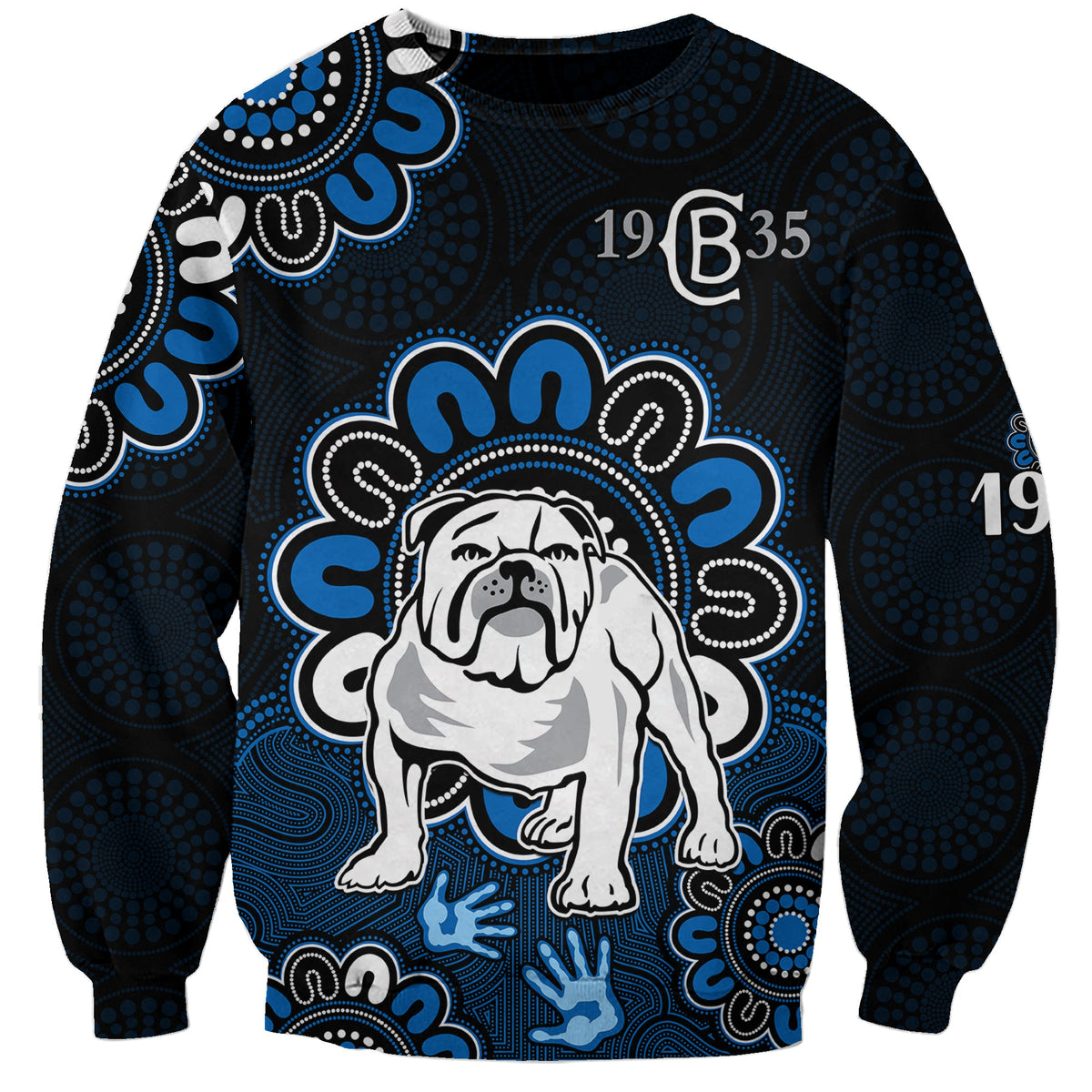 nrl-canterbury-bankstown-bulldogs-rugby-berries-1935-aboriginal-no2-sweatshirt
