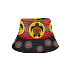 aboriginal-bucket-hat-turtle-footprint-circle-dot-painting
