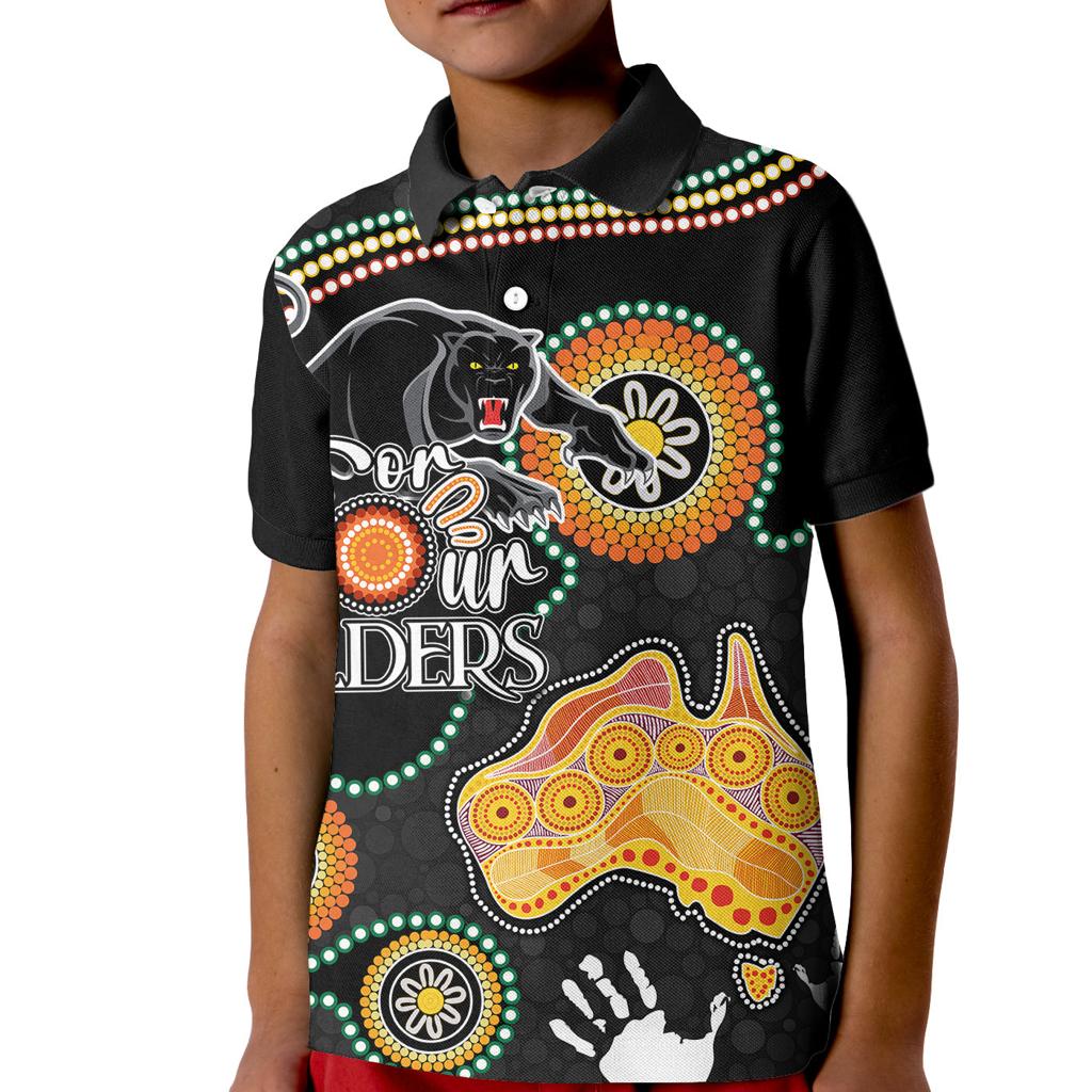 personalised-naidoc-week-2023-nrl-panther-for-our-elders-kid-polo-shirt