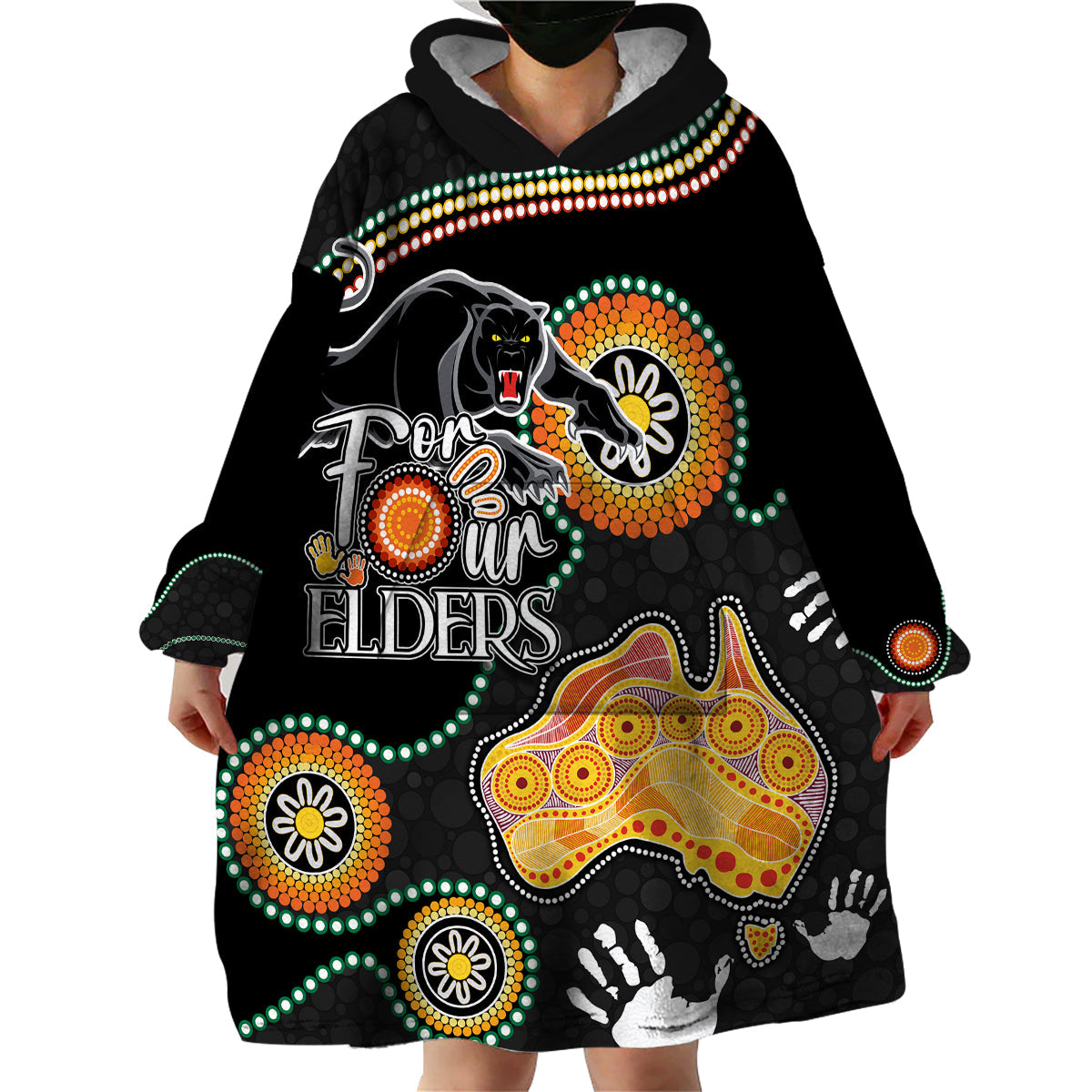 personalised-naidoc-week-2023-nrl-panther-for-our-elders-wearable-blanket-hoodie