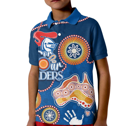 personalised-naidoc-week-2023-nrl-knights-for-our-elders-kid-polo-shirt