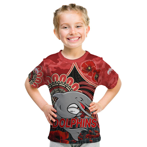custom-personalised-nrl-anzac-redcliffe-dolphins-poppy-flowers-kid-t-shirt