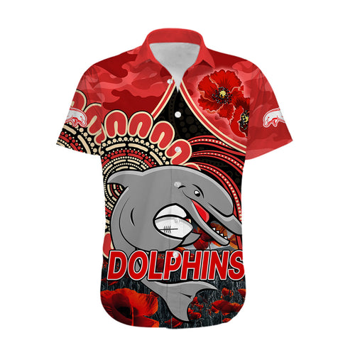 nrl-anzac-redcliffe-dolphins-poppy-flowers-hawaiian-shirt