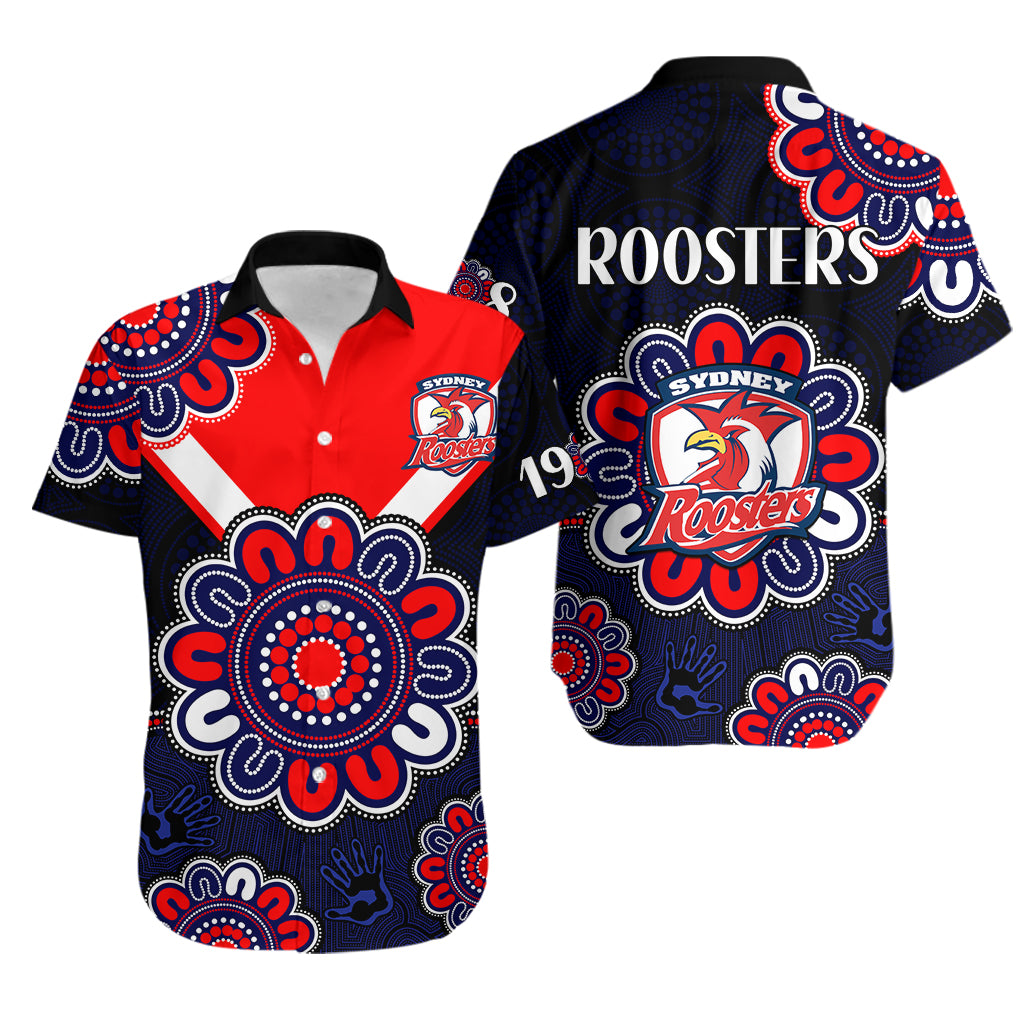 nrl-sydney-roosters-rugby-1908-aboriginal-hawaiian-shirt