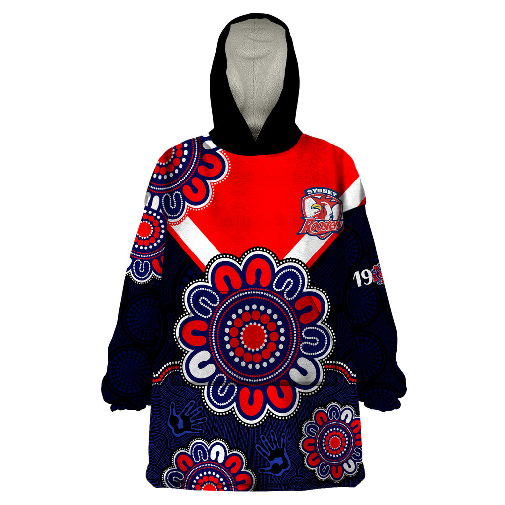 nrl-sydney-roosters-rugby-1908-aboriginal-wearable-blanket-hoodie