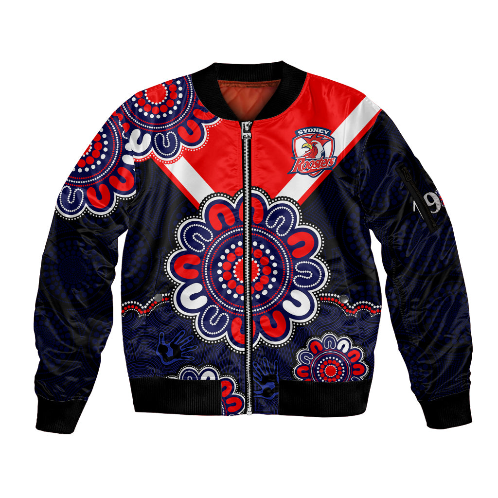 nrl-sydney-roosters-rugby-1908-aboriginal-sleeve-zip-bomber-jacket