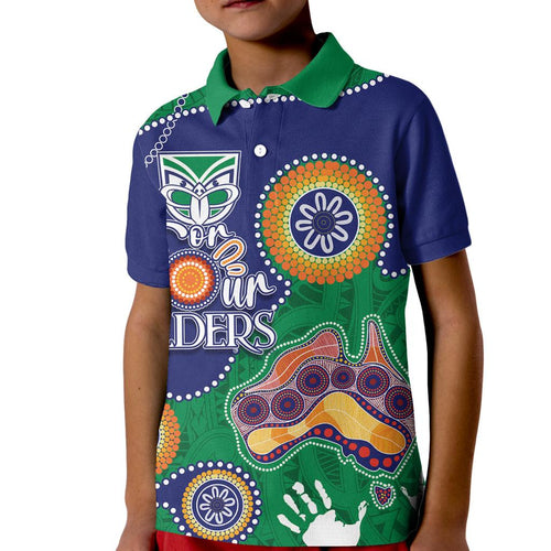 personalised-naidoc-week-2023-nrl-nz-warriors-for-our-elders-kid-polo-shirt