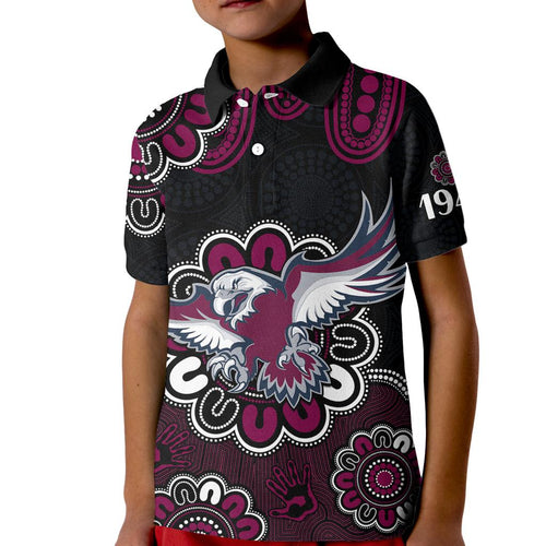 nrl-manly-warringah-sea-eagles-rugby-1946-aboriginal-kid-polo-shirt