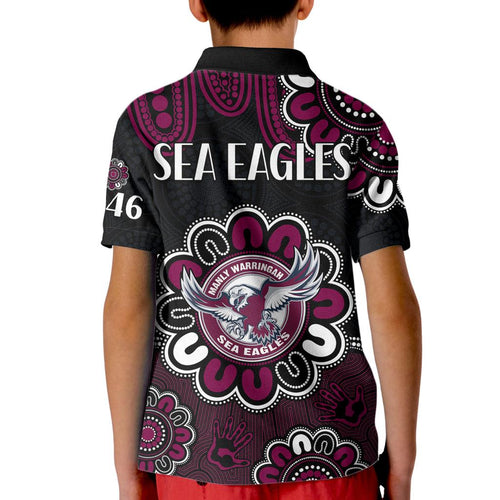 nrl-manly-warringah-sea-eagles-rugby-1946-aboriginal-kid-polo-shirt