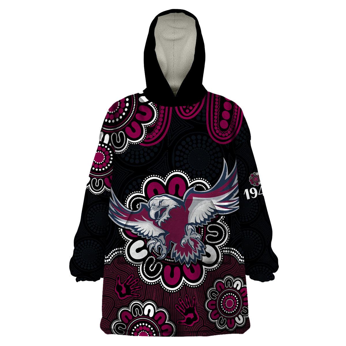 nrl-manly-warringah-sea-eagles-rugby-1946-aboriginal-wearable-blanket-hoodie