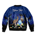 custom-personalised-australia-kangaroo-emu-and-bilby-happy-easter-day-sleeve-zip-bomber-jacket