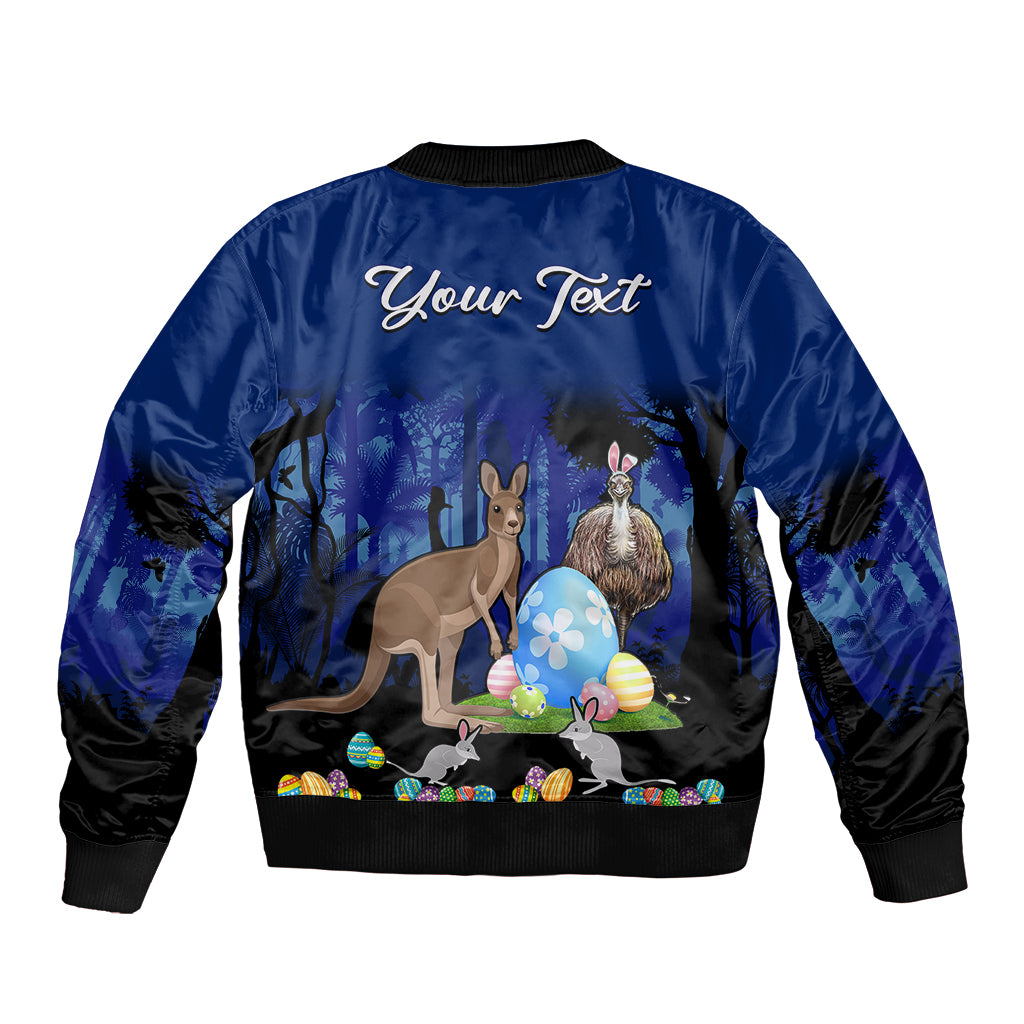 custom-personalised-australia-kangaroo-emu-and-bilby-happy-easter-day-sleeve-zip-bomber-jacket