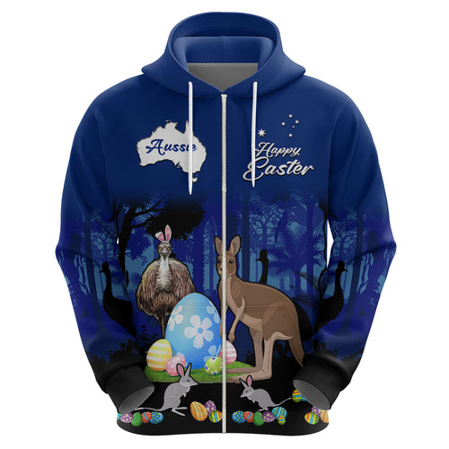 custom-personalised-australia-kangaroo-emu-and-bilby-happy-easter-day-hoodie