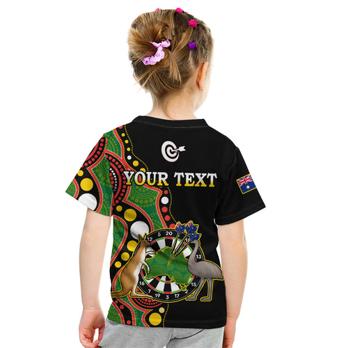 custom-personalised-australia-darts-indigenous-art-mix-kangaroo-and-emu-kid-t-shirt