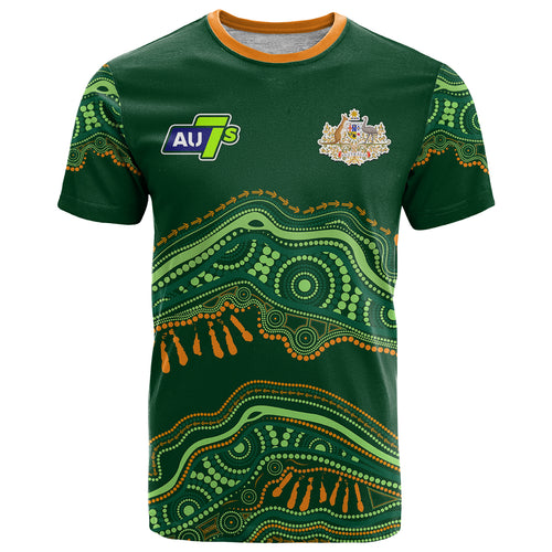 custom-text-and-number-aussie-sevens-rugby-aboriginal-art-t-shirt