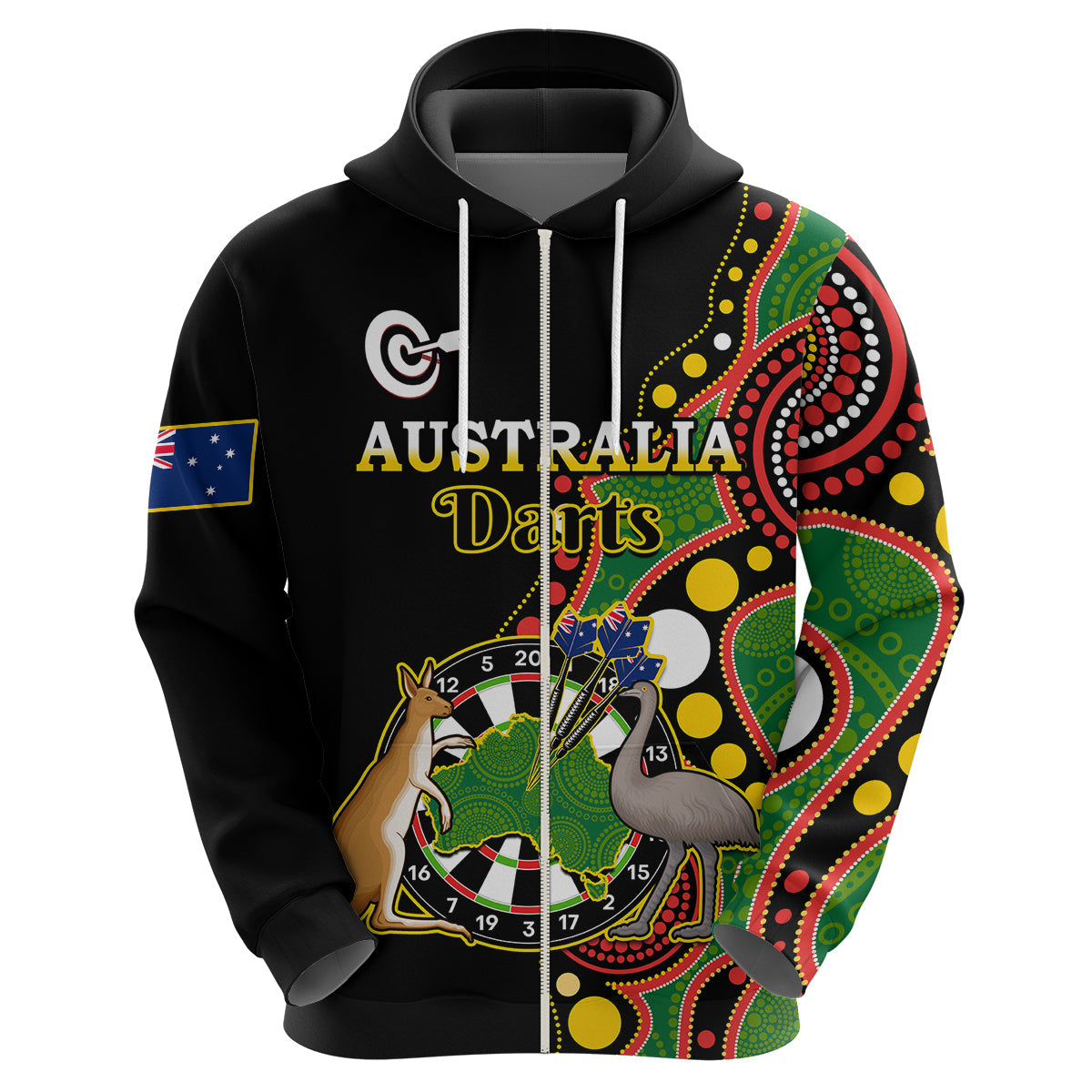 custom-personalised-australia-darts-indigenous-art-mix-kangaroo-and-emu-hoodie