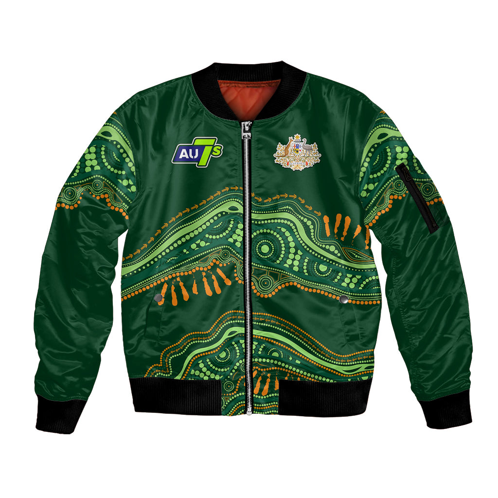 custom-text-and-number-aussie-sevens-rugby-aboriginal-art-sleeve-zip-bomber-jacket