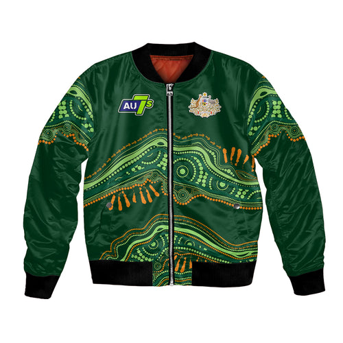 custom-text-and-number-aussie-sevens-rugby-aboriginal-art-bomber-jacket