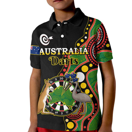 australia-darts-indigenous-art-mix-kangaroo-and-emu-kid-polo-shirt