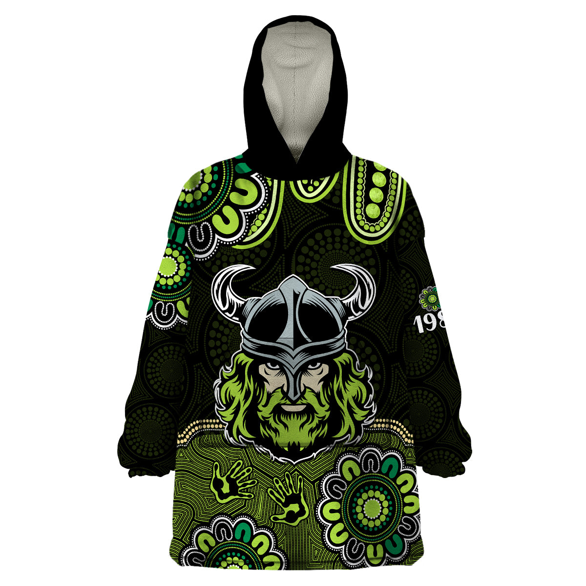 custom-personalised-nrl-canberra-raiders-rugby-1981-aboriginal-wearable-blanket-hoodie