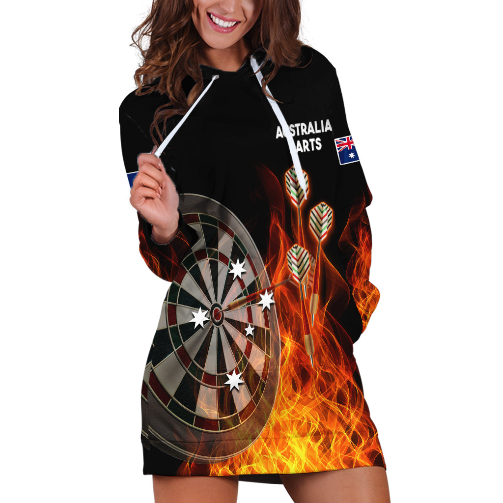 custom-personalised-australia-darts-fire-burning-black-style-hoodie-dress