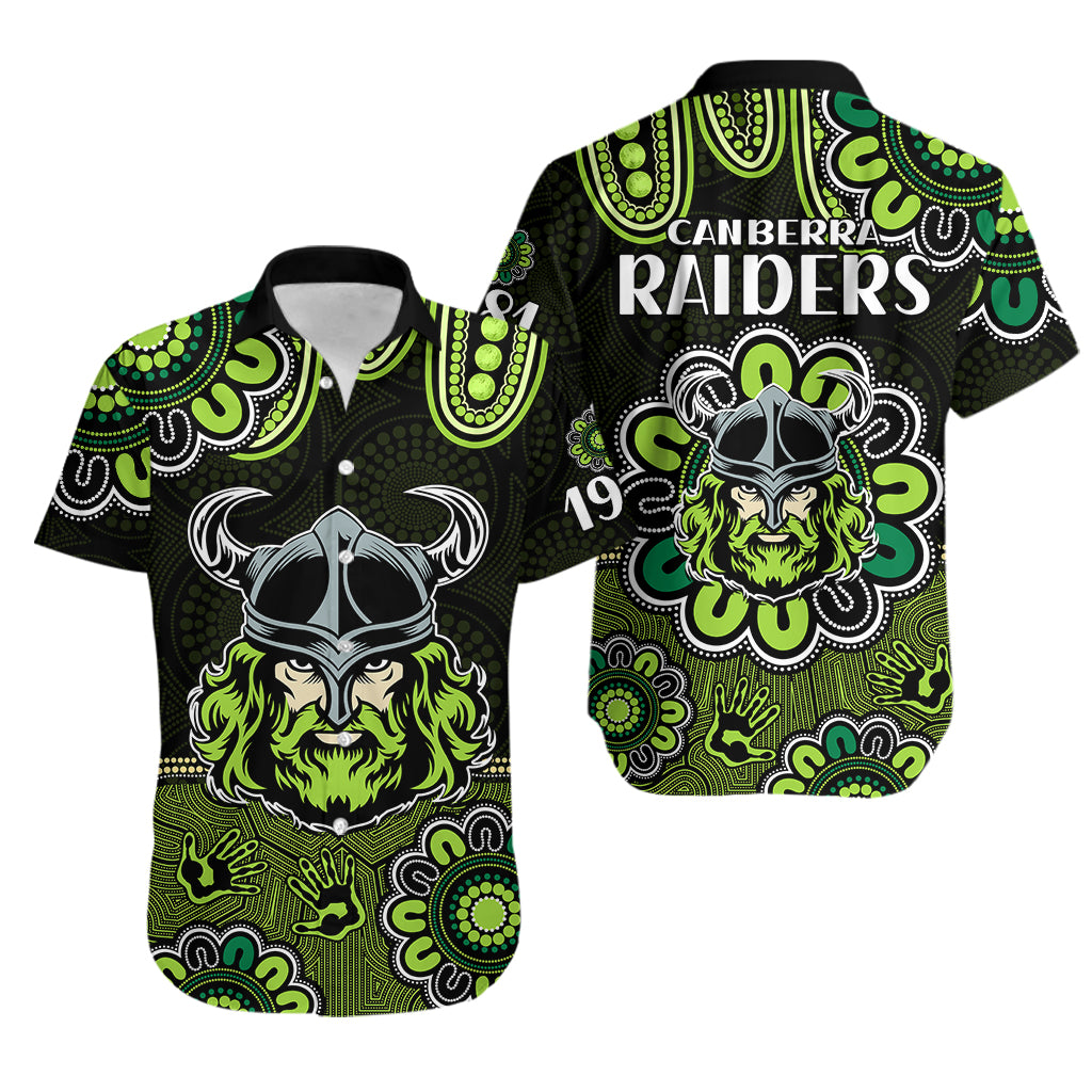 nrl-canberra-raiders-rugby-1981-aboriginal-hawaiian-shirt