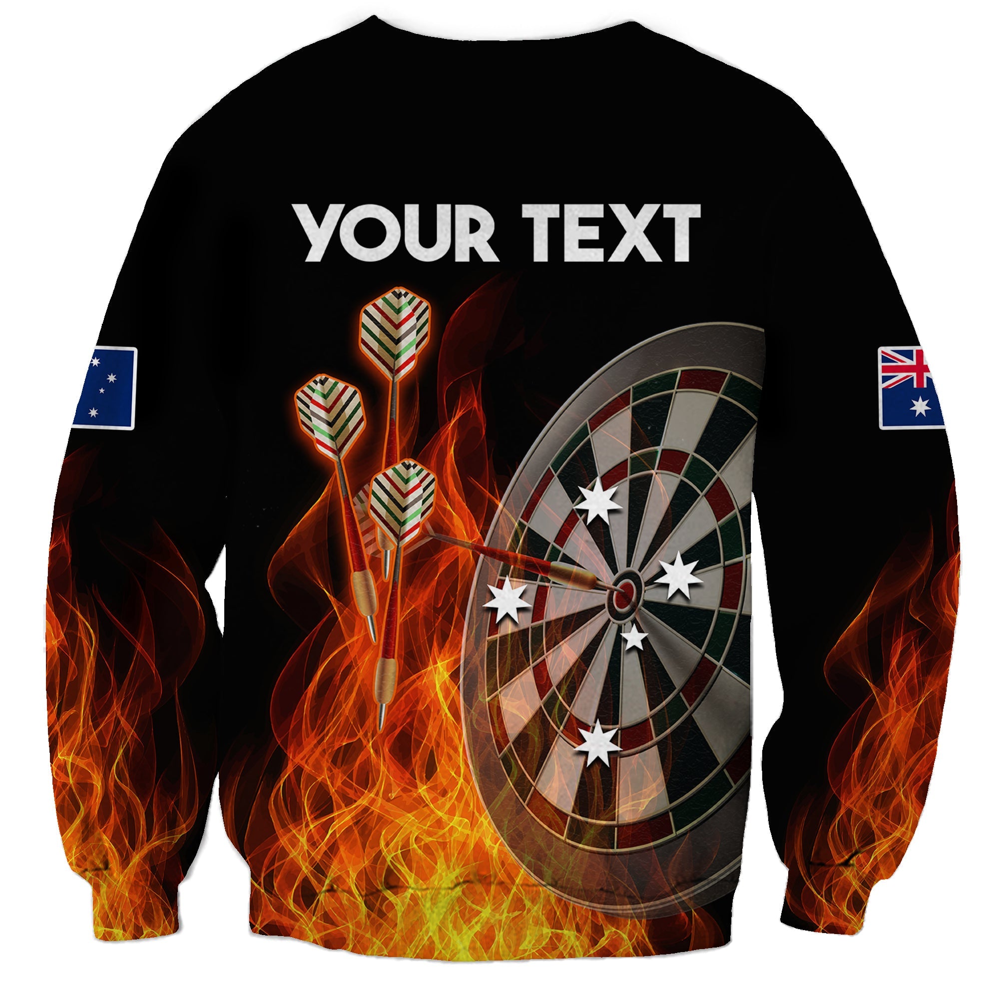custom-personalised-australia-darts-fire-burning-black-style-sweatshirt